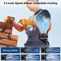 Portable Hip Clip Fan with Dual Air Outlets &amp; 20,000mAh Battery – BreezeMate