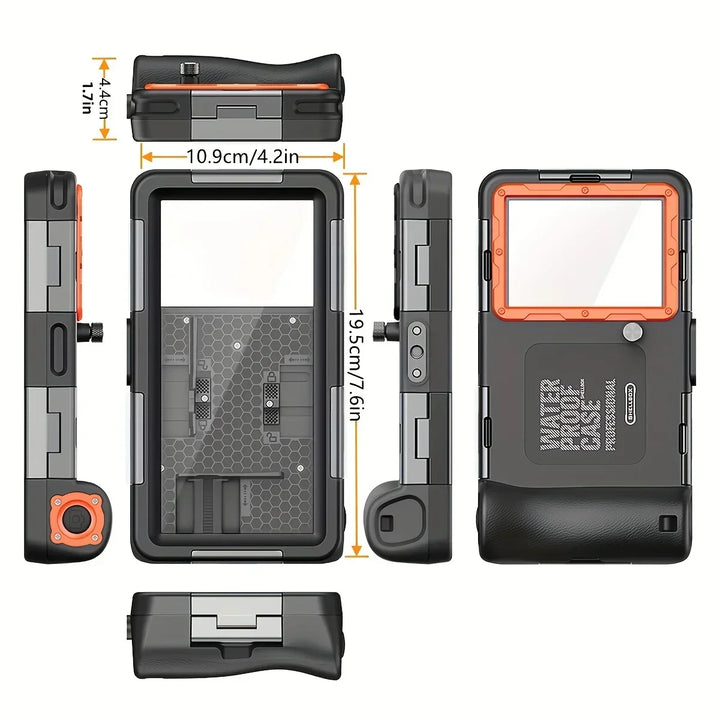 Waterdichte Duik Telefoonhoes met 15m Dieptebescherming & Lanyard – AquaShield