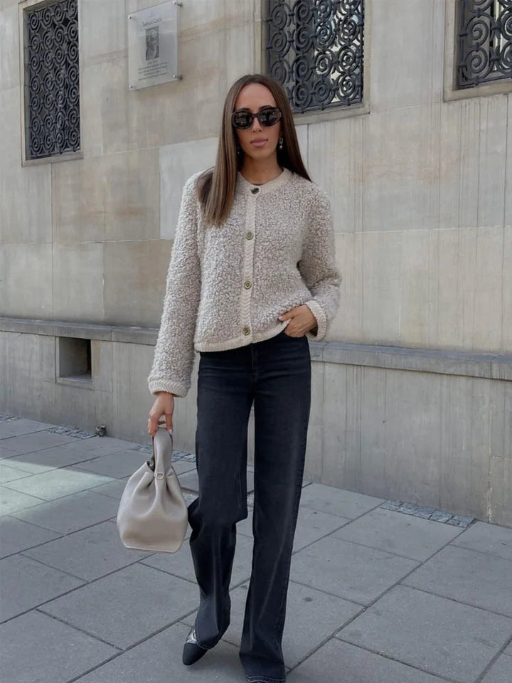 Ultraweiche Strickjacke - CozyTeddy