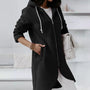 Damen-Hoodie-Weste mit Reißverschluss und Kapuze – Shaly