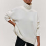 Weicher Oversized Damen-Rollkragenpullover - Celeste
