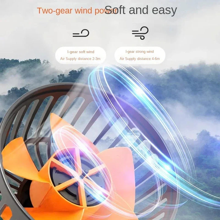 360° Verstellbarer 3-Kopf-Autoventilator USB/12V/24V – AirFlow