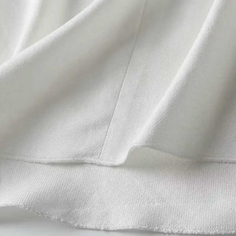 White Airy & Stylish Sleeveless Linen Women's Blouse - Amira