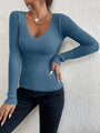 Feinstrickpullover mit V-Ausschnitt – Lenora