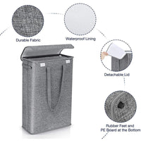 45L Slim Wasmand met Deksel – Neris