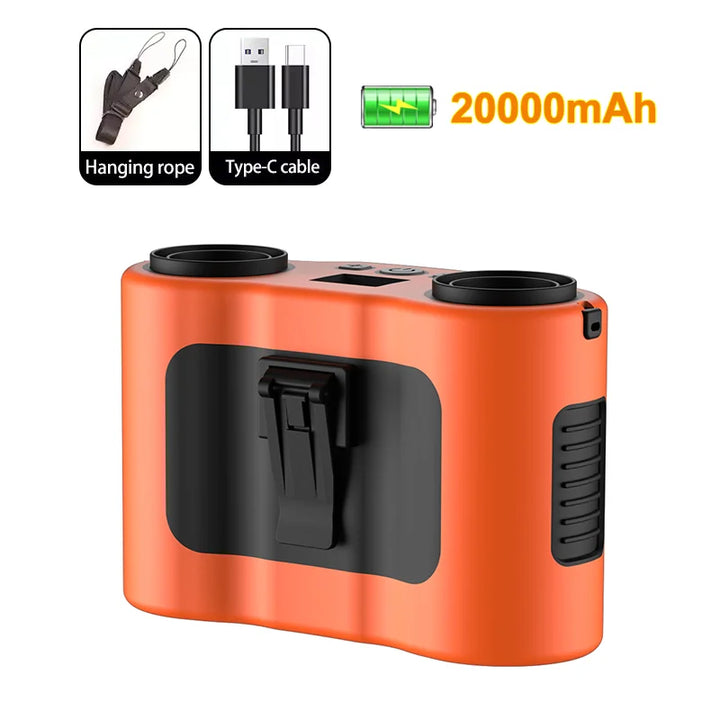 Portable Hip Clip Fan with Dual Air Outlets &amp; 20,000mAh Battery – BreezeMate