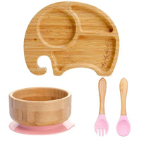 Kindergeschirr-Set mit Saugnapf - EcoFeast