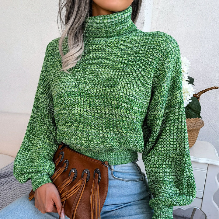 Bequemer gestrickter Rollkragenpullover - Emilia