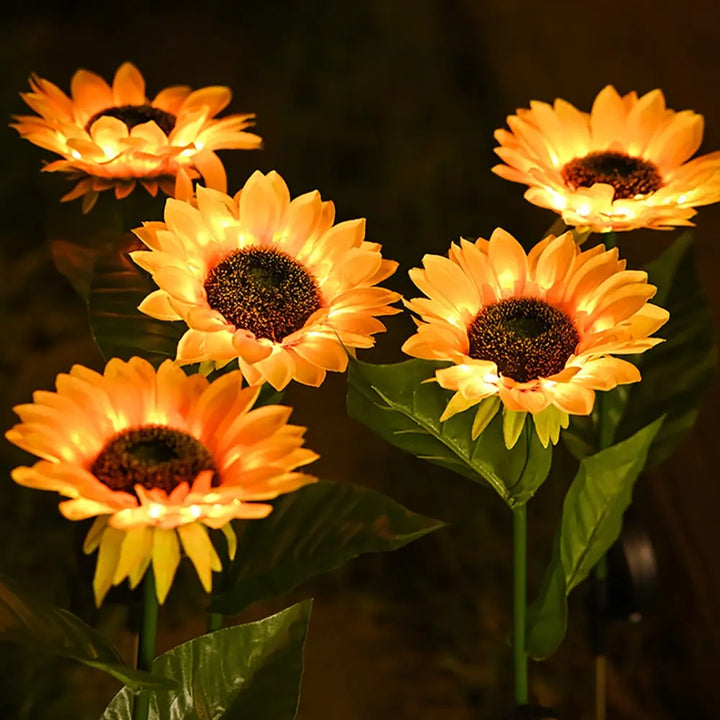 Wasserdichte Solar-Sonnenblumenlampe - SolarBloom