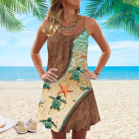 Mouwloze zomer mini jurk - Solene