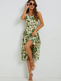Sommerliches Midi-Kleid mit Blumenmuster – Fenna