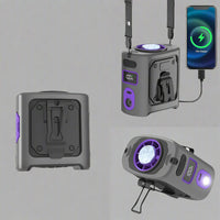 8000mAh Portable Cooling Hip Fan with Power Bank &amp; LED Light – FrostBreeze