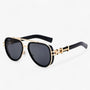 Übergroße Steampunk Sonnenbrille mit polarisierten Gläsern – Arclight