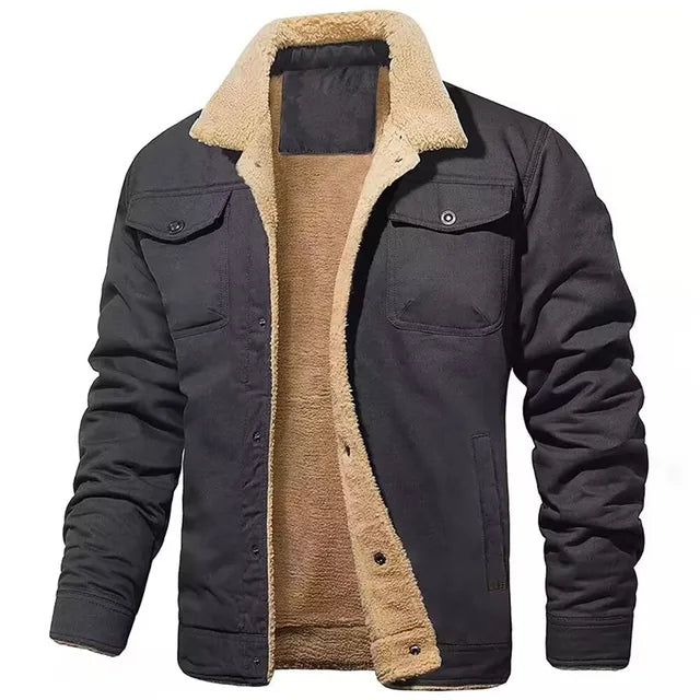 Herren-Bomberjacke aus Baumwollfleece – Ewan