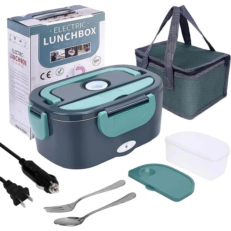 1.5L Electric Lunch Box Food Warmer 60W Portable Leak-Proof Warmer