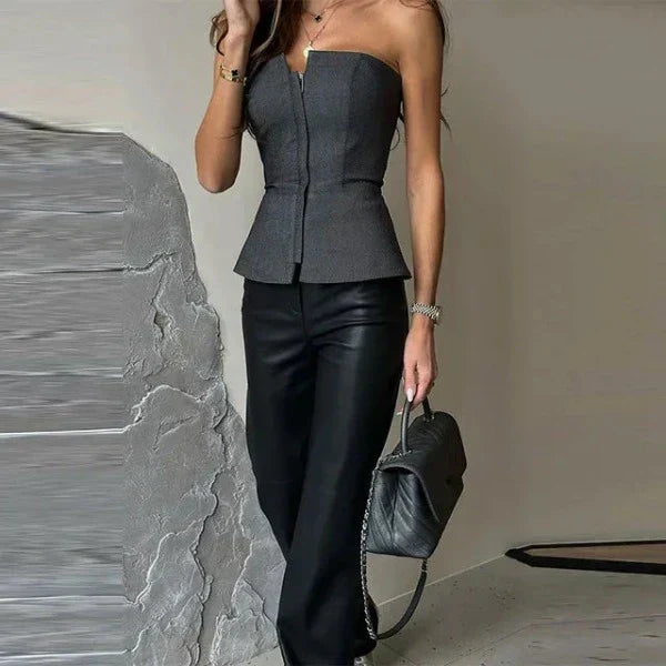 Dames tanktop van ademend materiaal – Malia