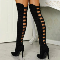 Stilvolle lange Stiefel mit hohem Absatz - Elara