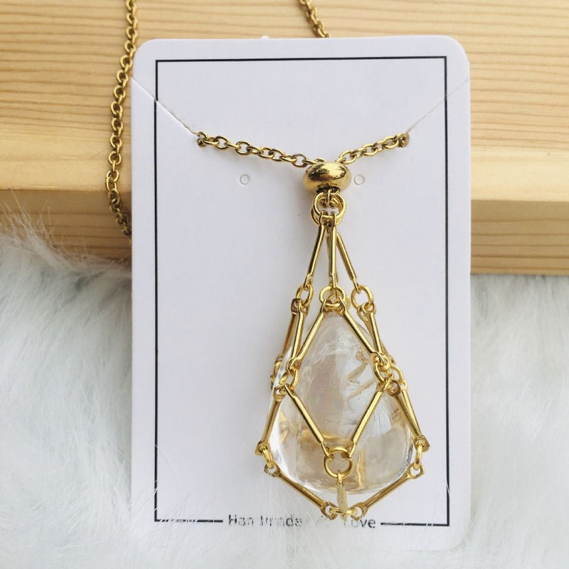 Interchangeable Crystal Stone Necklace for Radiant Style & Harmony 14