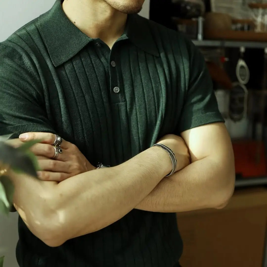 Slim Fit Men's Polo with zipper – Fabrizio