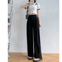 Legere Damenhose mit hoher Taille und weitem Bein - Emilia