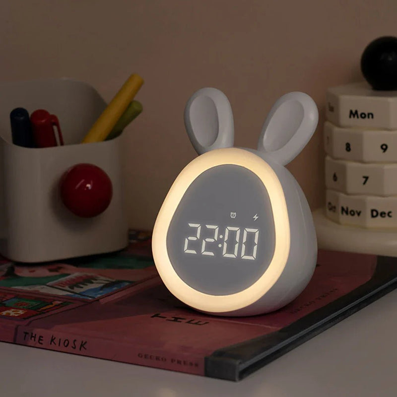 Kinderwecker in Hasenform mit LED-Nachtlicht - BunniGlow