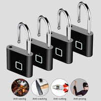 Intelligentes Fingerabdruck-Vorhängeschloss mit USB-Aufladung & wasserdichtem Design – Titan