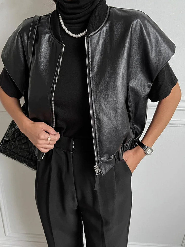 Lila Lederweste | Eng & Trendy