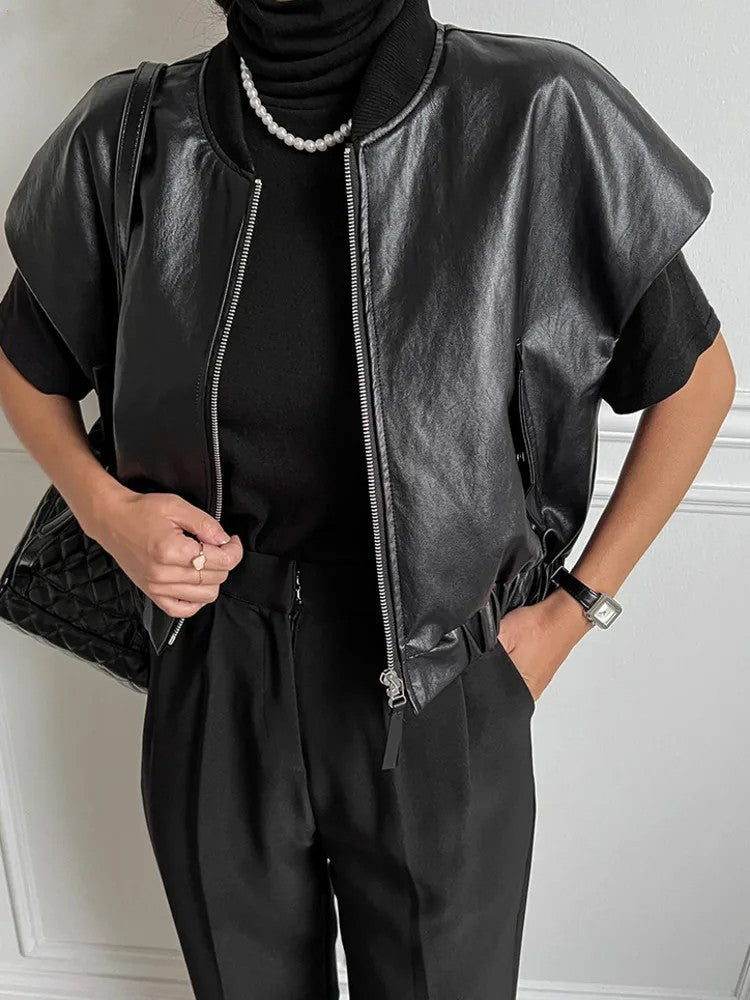 Lila Lederweste | Eng & Trendy
