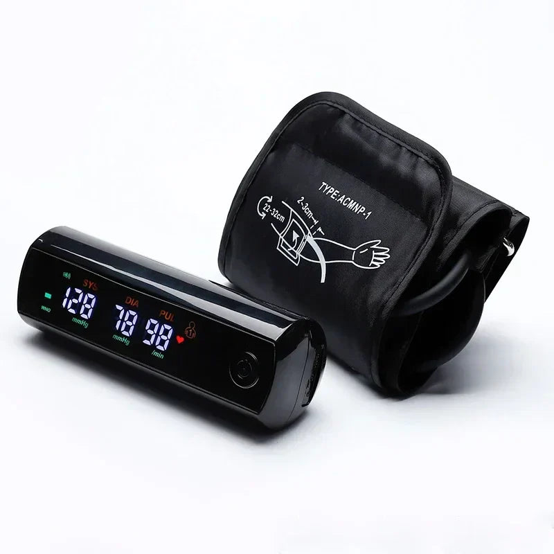 Rechargeable LCD Upper Arm Blood Pressure Monitor with Voice Control – VitalScan 