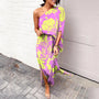 Kleid mit diagonaler Schulterlinie - Mila