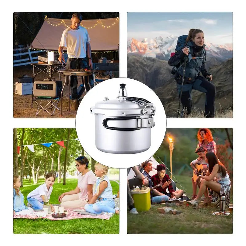 Camping-Schnellkochtopf aus Aluminiumlegierung, tragbares Outdoor-Kochgeschirr – TrailMate