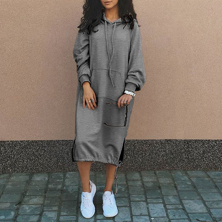 Long Hoodie with European and American Influences - Felina