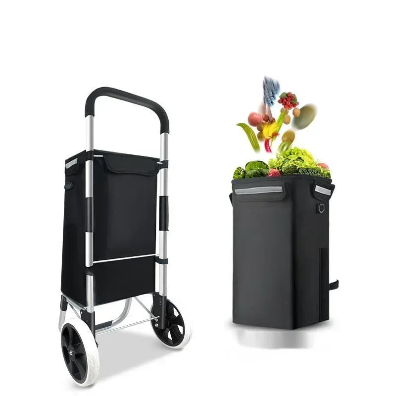 Large Capacity &amp; Waterproof Folding Shopping Cart – Movaro 