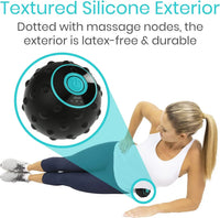 4-Speed ​​Vibrating Massage Ball with Heat Therapy &amp; Textured Surface – FlexiRoll 