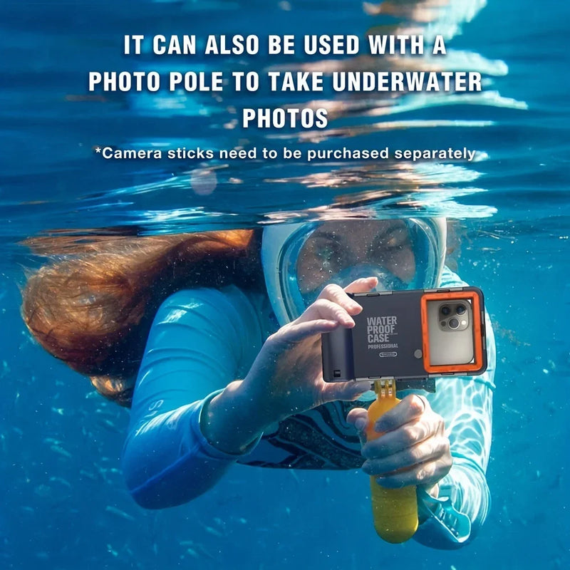 Waterdichte Duik Telefoonhoes met 15m Dieptebescherming & Lanyard – AquaShield