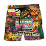 Herren-Badeshorts mit Graffiti-Print – NovaBay