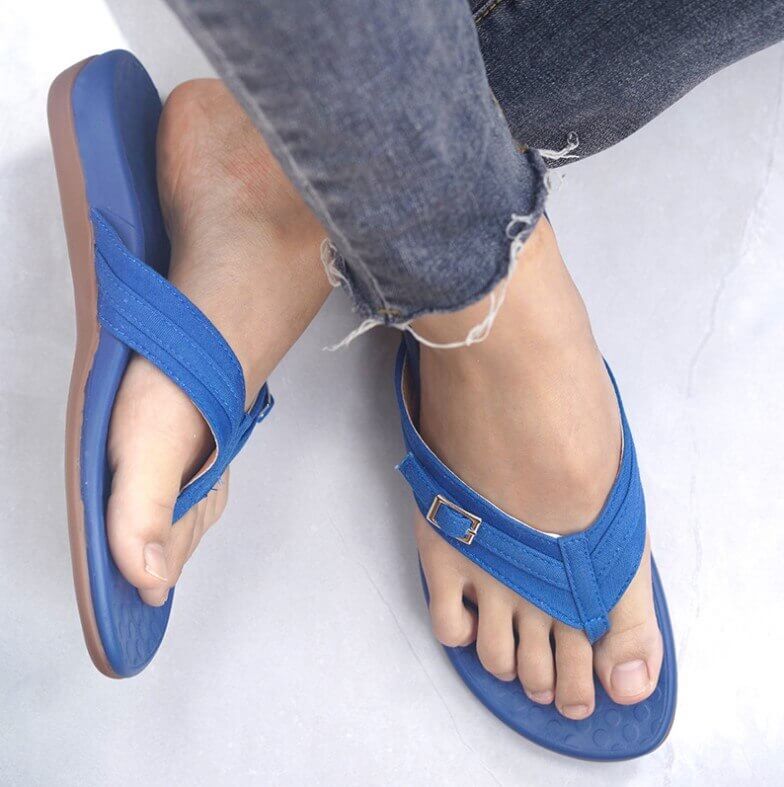 Comfortabele orthopedische teenslippers voor dames - OrthoSommer