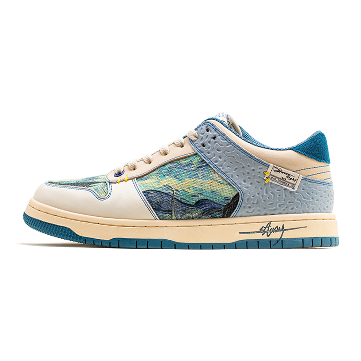 Künstlerische Unisex Sneaker mit Sternennacht-Design und bequemer Sohle – Lior