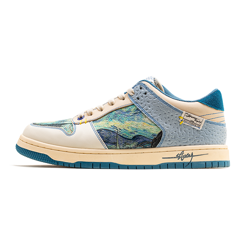Künstlerische Unisex Sneaker mit Sternennacht-Design und bequemer Sohle – Lior