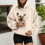 Kangaroo Pet Hoodie with Built-In Pouch for Cats and Dogs 2