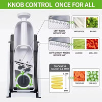 Sicherer 5-in-1 Gemüseschneider (1+1 gratis) - VeggieChop Pro