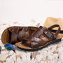 Nachhaltige & Atmungsaktive Leder-Herrensandalen – Tiberius