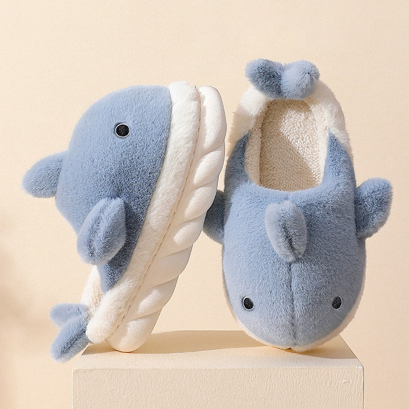 Weiche Plüsch Hai Hausschuhe - SnugShark