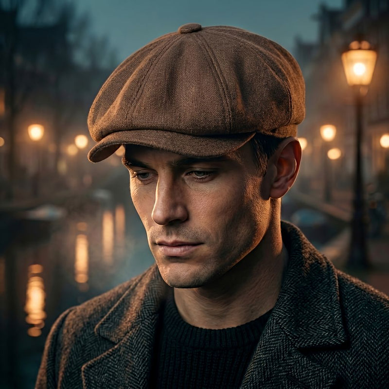 Vintage Flat Cap - Classic Newsboy Hat in Retro Style 2