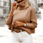 Damen Rollkragenpullover mit stilvollem Detail – Elara