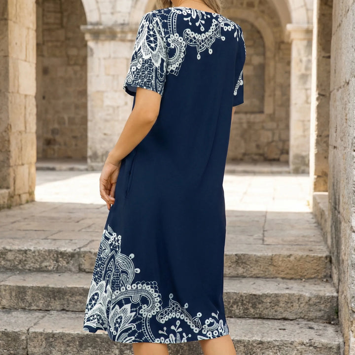 Short Sleeve Casual Dress Plus Size - Brenda