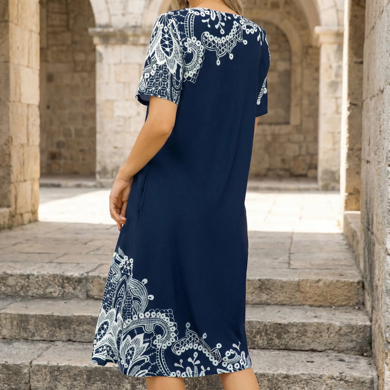 Short Sleeve Casual Dress Plus Size - Brenda