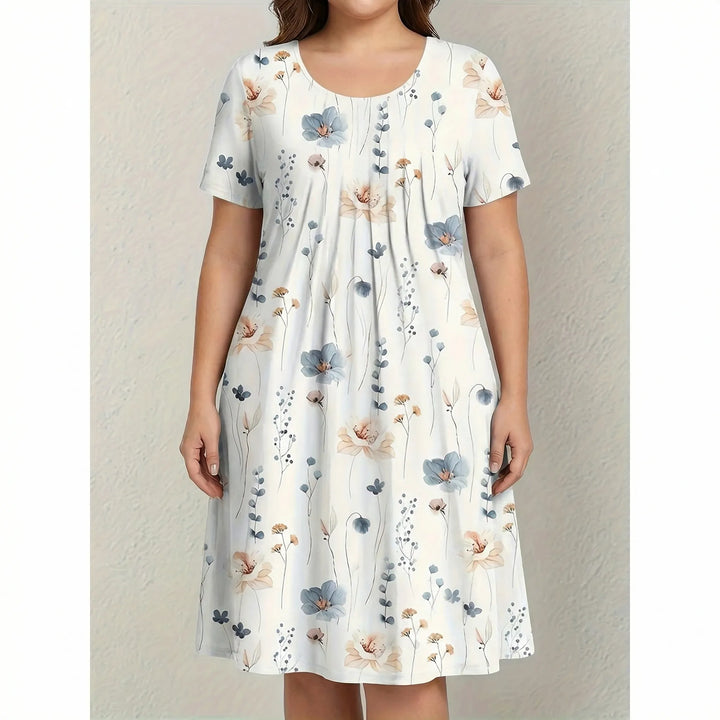 Short Sleeve Casual Dress Plus Size - Brenda
