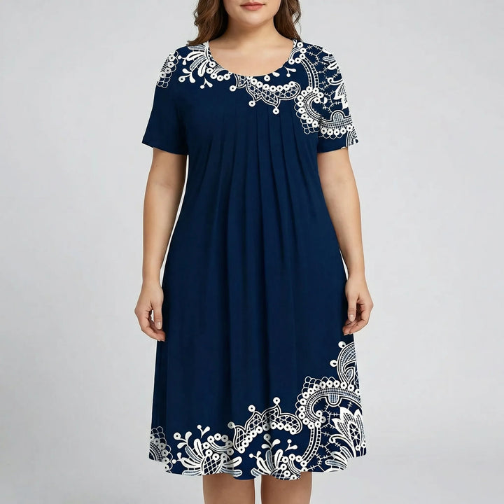 Short Sleeve Casual Dress Plus Size - Brenda