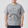 Short Sleeve Dinosaur Print Plus Size Shirt - Jim